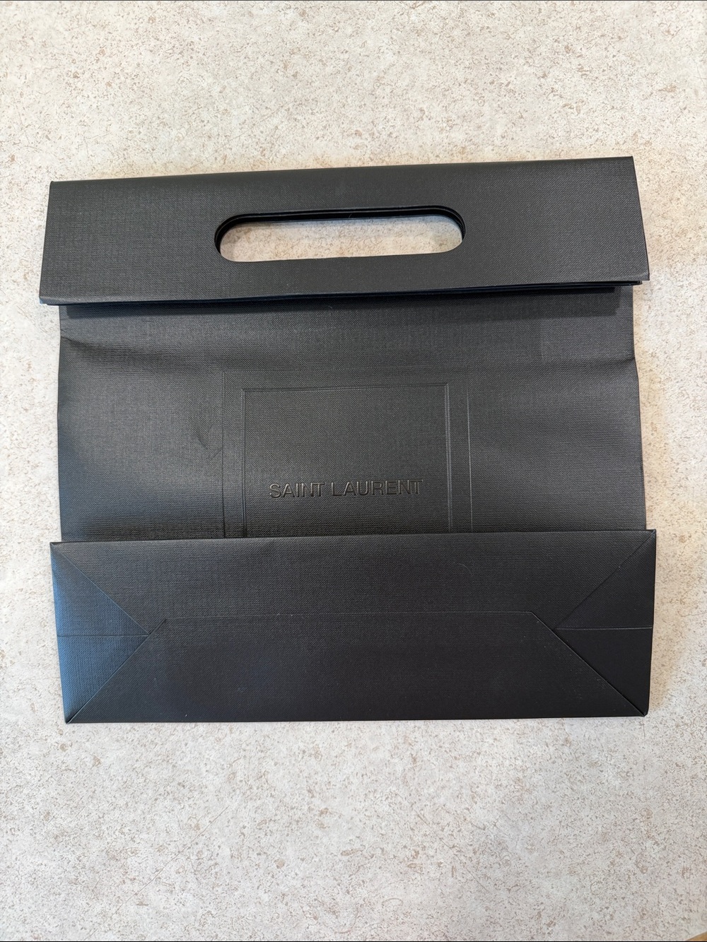 BNWOT SAINT LAURENT EMPTY PAPER SHOPPING BAG WITH MATCHING ENVELOPE FOR A CARD - Picture 3 of 7